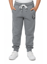 Kids Sporty Fleece Jogger Trouser - Heather Grey - Smgarment's